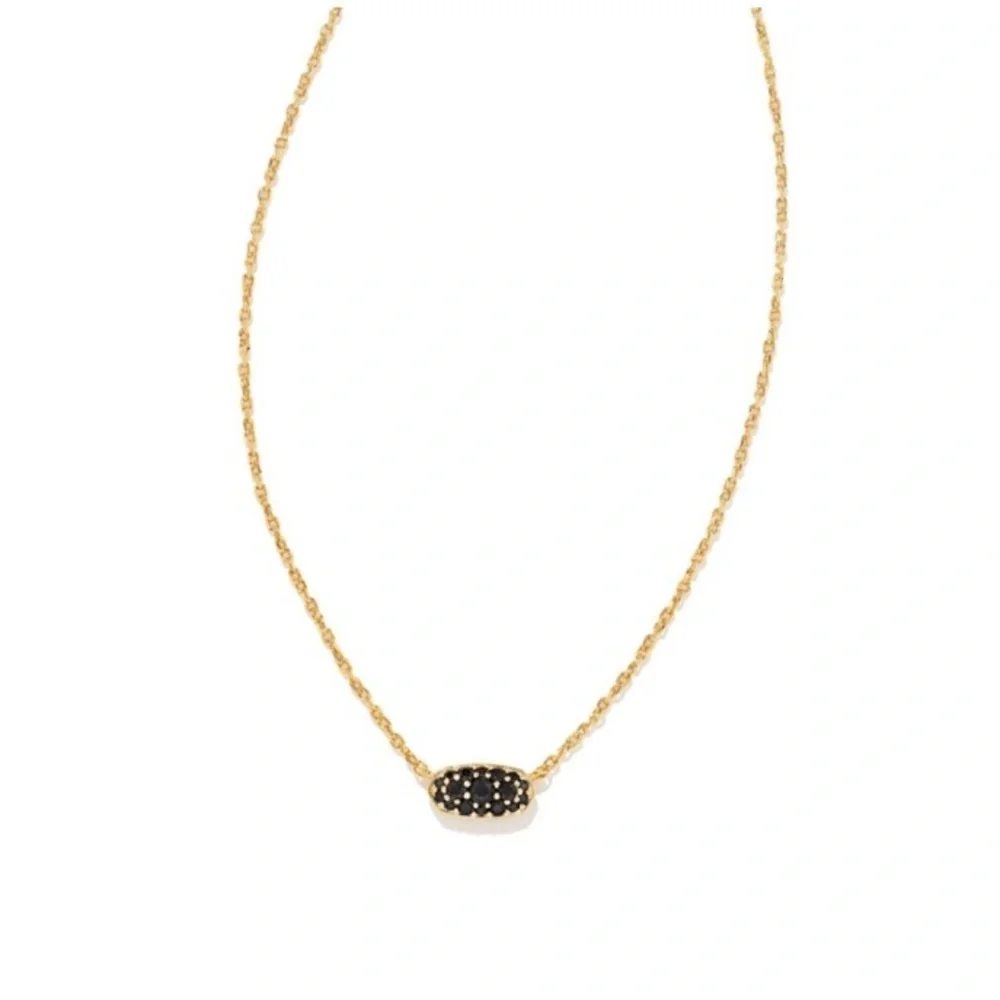 Kendra Scott Black and Gold Elegant Necklace - Picture 2 of 5